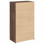 vidaXL Highboard Braun Eichen-Optik 70x41x124 cm Holzwerkstoff vidaXL Highboard Braun Eichen-Optik 70x41x124 cm Holzwerkstoff