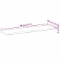 vidaXL Schweberegal 80x20x2 cm Massivholz Akazie Unbehandelt vidaXL Schweberegal 80x20x2 cm Massivholz Akazie Unbehandelt