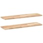 vidaXL Schweberegale 2 Stk. 100x20x2 cm Massivholz Akazie Unbehandelt vidaXL Schweberegale 2 Stk. 100x20x2 cm Massivholz Akazie Unbehandelt