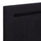 Bettgestell mit LED Schwarz Stoff 160 x 200 cm Bettgestell mit LED Schwarz Stoff 160 x 200 cm
