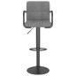 Barhocker 2 Stk. Hellgrau Samt Barhocker 2 Stk. Hellgrau Samt
