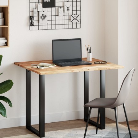 vidaXL Schreibtischplatte Ölbeschichtung 100x80x2 cm Massivholz Akazie
