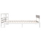 vidaXL Massivholzbett ohne Matratze Weiß 75x190 cm Kiefernholz vidaXL Massivholzbett ohne Matratze Weiß 75x190 cm Kiefernholz
