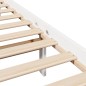 vidaXL Massivholzbett ohne Matratze Weiß 75x190 cm Kiefernholz vidaXL Massivholzbett ohne Matratze Weiß 75x190 cm Kiefernholz