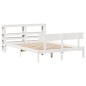 vidaXL Massivholzbett ohne Matratze Weiß 140x190 cm Kiefernholz vidaXL Massivholzbett ohne Matratze Weiß 140x190 cm Kiefernholz