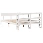 vidaXL Massivholzbett ohne Matratze Weiß 140x190 cm Kiefernholz vidaXL Massivholzbett ohne Matratze Weiß 140x190 cm Kiefernholz