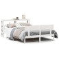 vidaXL Massivholzbett ohne Matratze Weiß 135x190 cm Kiefernholz vidaXL Massivholzbett ohne Matratze Weiß 135x190 cm Kiefernholz