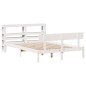 vidaXL Massivholzbett ohne Matratze Weiß 135x190 cm Kiefernholz vidaXL Massivholzbett ohne Matratze Weiß 135x190 cm Kiefernholz
