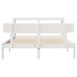 vidaXL Massivholzbett ohne Matratze Weiß 135x190 cm Kiefernholz vidaXL Massivholzbett ohne Matratze Weiß 135x190 cm Kiefernholz