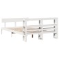 vidaXL Massivholzbett ohne Matratze Weiß 135x190 cm Kiefernholz vidaXL Massivholzbett ohne Matratze Weiß 135x190 cm Kiefernholz