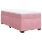 vidaXL Boxspringbett mit Matratze Rosa 100x200 cm Samt vidaXL Boxspringbett mit Matratze Rosa 100x200 cm Samt