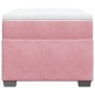 vidaXL Boxspringbett mit Matratze Rosa 100x200 cm Samt vidaXL Boxspringbett mit Matratze Rosa 100x200 cm Samt