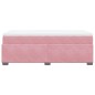 vidaXL Boxspringbett mit Matratze Rosa 100x200 cm Samt vidaXL Boxspringbett mit Matratze Rosa 100x200 cm Samt