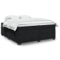 vidaXL Boxspringbett mit Matratze Schwarz 200x200 cm Samt vidaXL Boxspringbett mit Matratze Schwarz 200x200 cm Samt