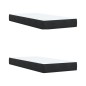 vidaXL Boxspringbett mit Matratze Schwarz 200x200 cm Samt vidaXL Boxspringbett mit Matratze Schwarz 200x200 cm Samt