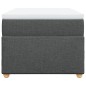 vidaXL Boxspringbett mit Matratze Dunkelgrau 100x200 cm Stoff vidaXL Boxspringbett mit Matratze Dunkelgrau 100x200 cm Stoff
