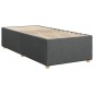 vidaXL Boxspringbett mit Matratze Dunkelgrau 100x200 cm Stoff vidaXL Boxspringbett mit Matratze Dunkelgrau 100x200 cm Stoff
