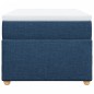 vidaXL Boxspringbett mit Matratze Blau 100x200 cm Stoff vidaXL Boxspringbett mit Matratze Blau 100x200 cm Stoff
