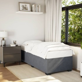 vidaXL Bettgestell Dunkelgrau 80x200 cm Samt