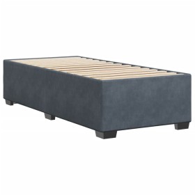 vidaXL Bettgestell Dunkelgrau 80x200 cm Samt