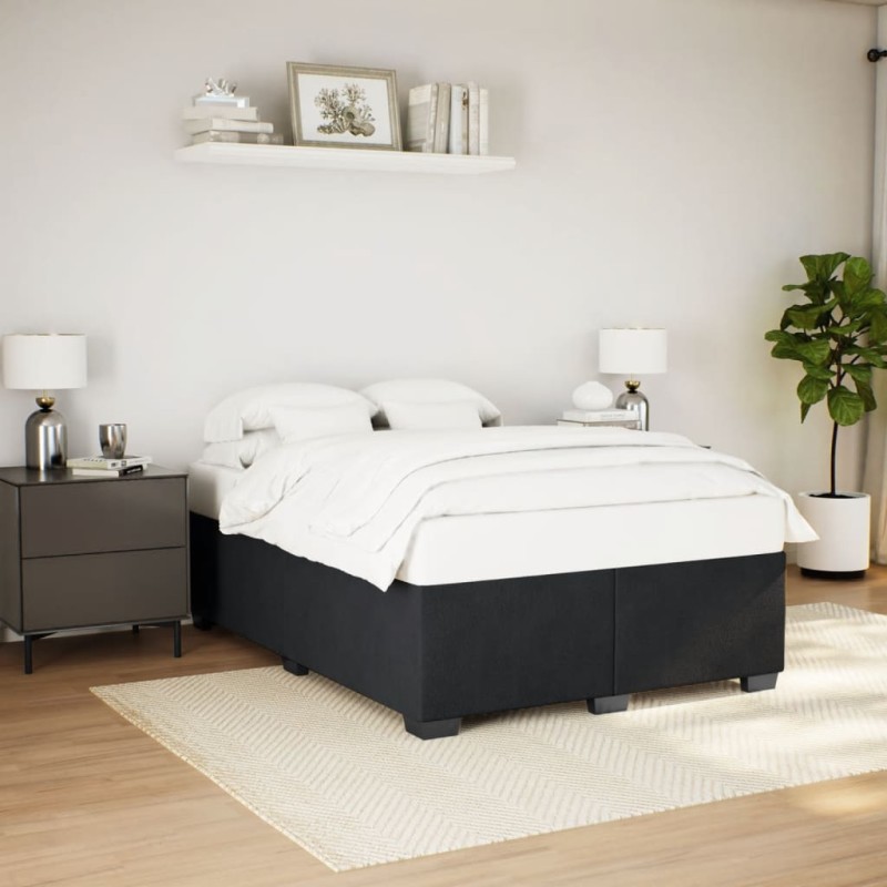vidaXL Bettgestell Schwarz 140x190 cm Samt vidaXL Bettgestell Schwarz 140x190 cm Samt