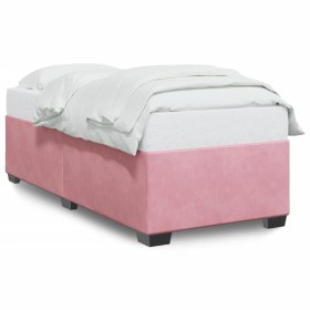 vidaXL Bettgestell Rosa 90x190 cm Samt
