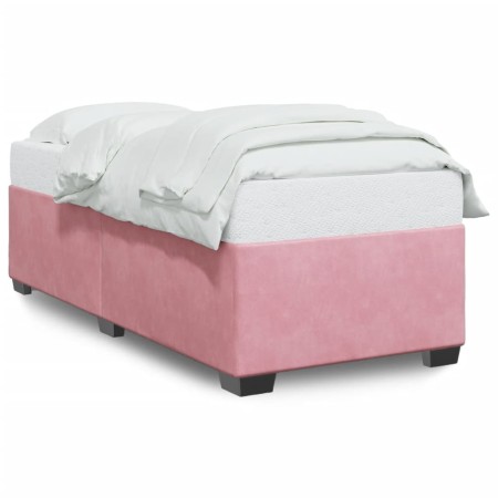 vidaXL Bettgestell Rosa 90x200 cm Samt