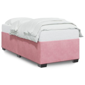 vidaXL Bettgestell Rosa 90x200 cm Samt