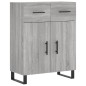 Highboard Grau Sonoma 69,5x34x180 cm Holzwerkstoff Highboard Grau Sonoma 69,5x34x180 cm Holzwerkstoff