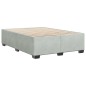 vidaXL Bettgestell ohne Matratze Hellgrau 140x190 cm Samt vidaXL Bettgestell ohne Matratze Hellgrau 140x190 cm Samt