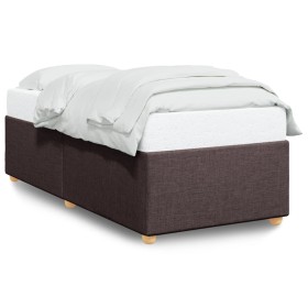 vidaXL Bettgestell Dunkelbraun 80x200 cm Stoff