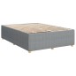 vidaXL Bettgestell ohne Matratze Hellgrau 140x190 cm Stoff vidaXL Bettgestell ohne Matratze Hellgrau 140x190 cm Stoff
