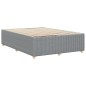 vidaXL Bettgestell ohne Matratze Hellgrau 140x190 cm Stoff vidaXL Bettgestell ohne Matratze Hellgrau 140x190 cm Stoff