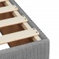 vidaXL Bettgestell ohne Matratze Hellgrau 140x190 cm Stoff vidaXL Bettgestell ohne Matratze Hellgrau 140x190 cm Stoff