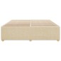 vidaXL Bettgestell ohne Matratze Creme 180x200 cm Stoff vidaXL Bettgestell ohne Matratze Creme 180x200 cm Stoff