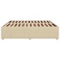 vidaXL Bettgestell ohne Matratze Creme 180x200 cm Stoff vidaXL Bettgestell ohne Matratze Creme 180x200 cm Stoff