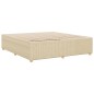 vidaXL Bettgestell ohne Matratze Creme 180x200 cm Stoff vidaXL Bettgestell ohne Matratze Creme 180x200 cm Stoff
