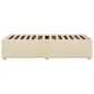 vidaXL Bettgestell Creme 80x200 cm Stoff vidaXL Bettgestell Creme 80x200 cm Stoff