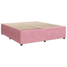 vidaXL Bettgestell Rosa 180x200 cm Samt