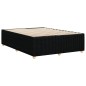 vidaXL Bettgestell ohne Matratze Schwarz 140x190 cm Stoff vidaXL Bettgestell ohne Matratze Schwarz 140x190 cm Stoff