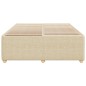 vidaXL Bettgestell ohne Matratze Creme 160x200 cm Stoff vidaXL Bettgestell ohne Matratze Creme 160x200 cm Stoff
