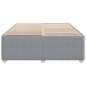 vidaXL Bettgestell ohne Matratze Hellgrau 160x200 cm Stoff vidaXL Bettgestell ohne Matratze Hellgrau 160x200 cm Stoff