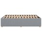 vidaXL Bettgestell ohne Matratze Hellgrau 160x200 cm Stoff vidaXL Bettgestell ohne Matratze Hellgrau 160x200 cm Stoff