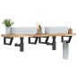 vidaXL Waschbeckenregal Wandmontage Stahl und Akazienholz vidaXL Waschbeckenregal Wandmontage Stahl und Akazienholz