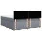 vidaXL Boxspringbett mit Matratze Hellgrau 180x200 cm Stoff vidaXL Boxspringbett mit Matratze Hellgrau 180x200 cm Stoff