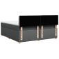 vidaXL Boxspringbett mit Matratze Dunkelgrau 180x200 cm Stoff vidaXL Boxspringbett mit Matratze Dunkelgrau 180x200 cm Stoff