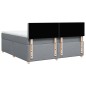 vidaXL Boxspringbett mit Matratze Hellgrau 180x200 cm Stoff vidaXL Boxspringbett mit Matratze Hellgrau 180x200 cm Stoff