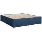 vidaXL Boxspringbett mit Matratze Blau 180x200 cm Stoff vidaXL Boxspringbett mit Matratze Blau 180x200 cm Stoff