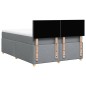 vidaXL Boxspringbett mit Matratze Hellgrau 140x190 cm Stoff vidaXL Boxspringbett mit Matratze Hellgrau 140x190 cm Stoff