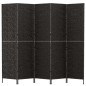 Paravent 5-tlg. Schwarz 205x180 cm Wasserhyazinthe Paravent 5-tlg. Schwarz 205x180 cm Wasserhyazinthe